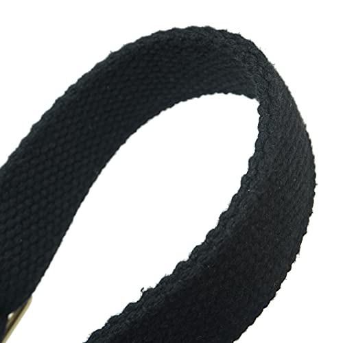 Leather Webbing Shoulder Sling (Black With Swivles) #TOP2