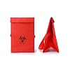 QWORK Medical Specimen Transport Bag, 4 Pack, Bio Transport, 6.75 x 10 x 5.75, Red