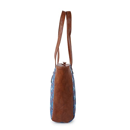 Image of Fargo Canvas Laptop Handbag for Women - Stylish & Durable Tote Bag, Fits 15-Inch Laptops