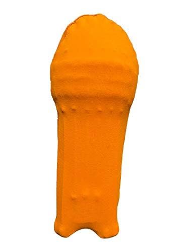 Image of Cricket Leg Guard Pad Skin - Cover /Outer Skin (1 Pair Orange)