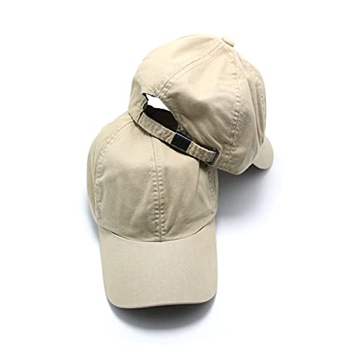 Boné Liso Masculino Feminino Unissex Sarja Aba curvada Com Regulagem De Tamanho Cor: Creme