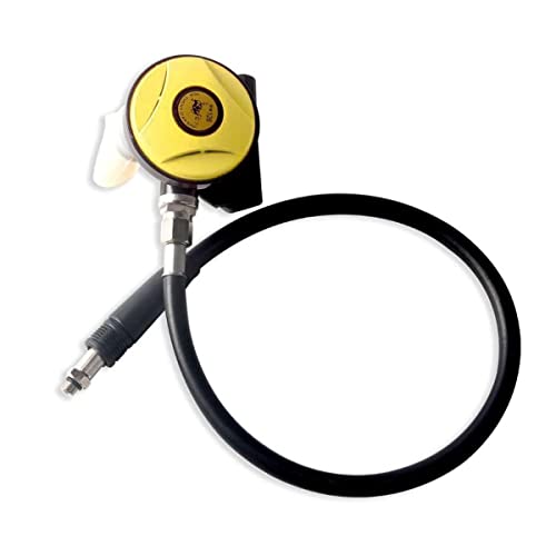 Maisivac 2nd Stage Scuba Diving Regulator Equipment Adjustable Explorer Diving Regulator Hookah with Silicone Mouthpiece