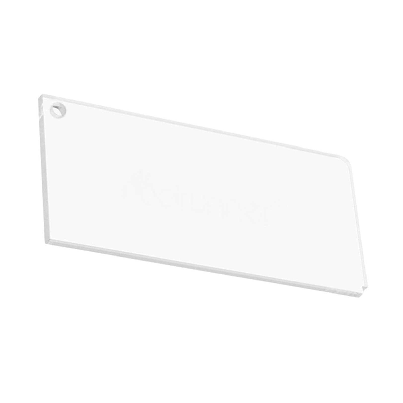 Rascador de cera de acrílico para esquís y tablas de snowboard 23 x 5,7 x 0,4 cm transparente