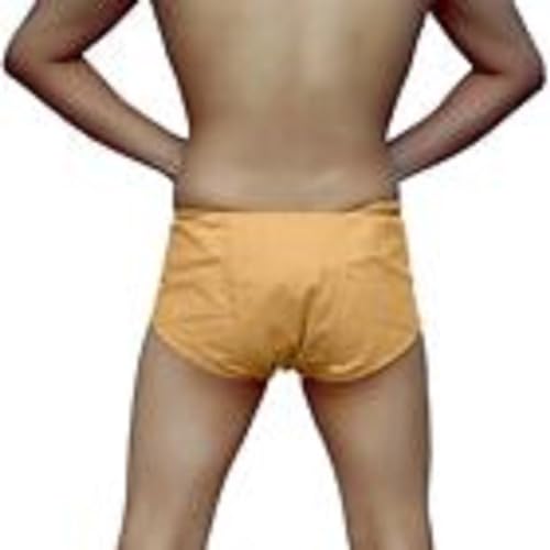 Indian Loincloth Traditional Langot Kaupinam Men Desi underwear Gym Supporter Jo Brown2
