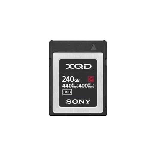 Sony Memoria QDG240F XQD 240 GB Serie G, Lettura 440 MB/s, Scrittura 400 MB/s
