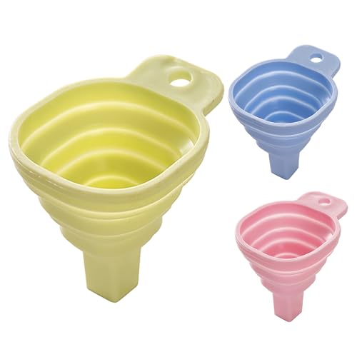 Retractable Funnel, Foldable Water Spout, Telescopic Soft Silicone Design, Space-Saving & Flexible, Long Neck Style, Handy Foldable Design, Made Of Tprs Material, 3.07x2.76in