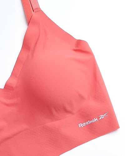 Reebok Womens Bra - 2/4 Pack Seamless Molded Wireless Longline Bralettes for Women with Soft Pullover Design (Sizes: S-L)3