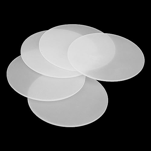 Image of 80 Pieces 2 Inch Clear Acrylic Circle, 50mm Transparent Acrylic Discs Round Plastic Sheet Blank for Keychain, Painting, Signs