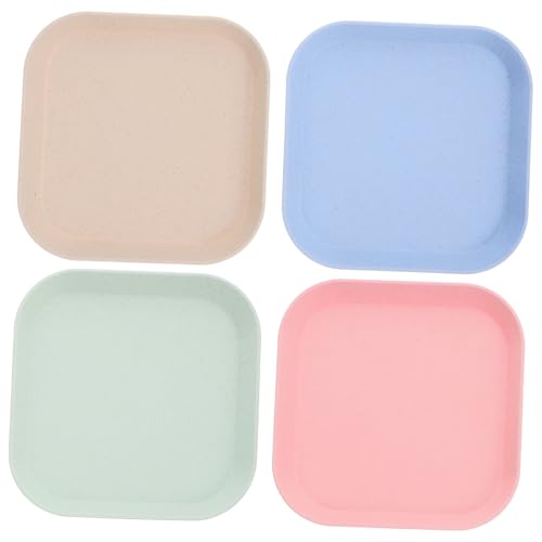 Abaodam 4pcs Food Bowls for Small Cats Durable Non Slip Design Easy to Material Comfortable Feeding Fatigue Feeding