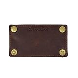 DUCKNOT ベイルハンドルレザーカバー ハンドルカバー 本革 真鍮ボタン 日本製 (ブラウン/牛革)