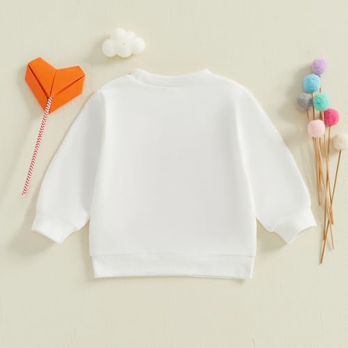 Valentines Day Toddler Boys Girls Baby Outfit Bow Letter Embroidered Long Sleeve Sweatshirt Kids Spring Clothes4