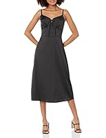 The Drop Women's Azami Strappy Midi dress, Black, S