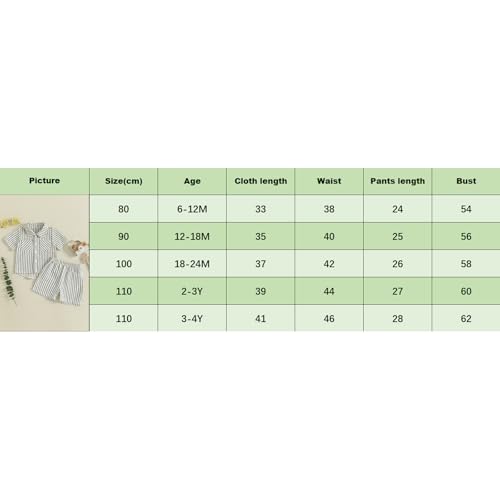 Haut boutonné et short rayé ensemble d'été respirant bébé garçon - 7