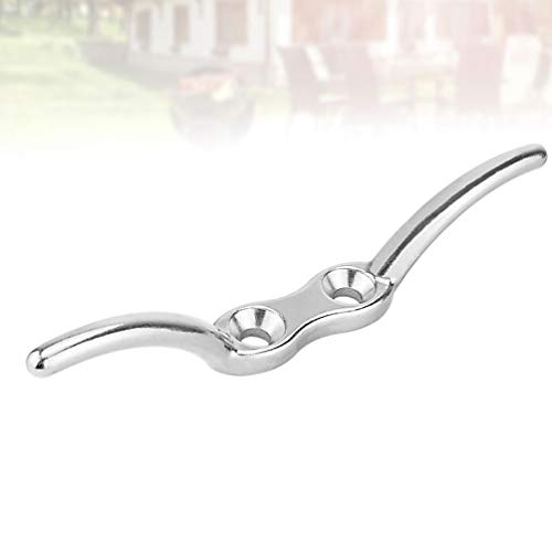 Yardwe 2Pcs Flagpole Cleat Hook, Stainless Steel Rope Cleat Flag Pole Accessories (6 Inch) #TOP6