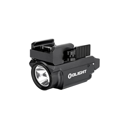 OLIGHT Baldr Mini Tactical Flashlight 600 Lumens Magnetic USB Rechargeable with Green Light and White LED Combo, Compact Mount Torch with Adjustable Rail