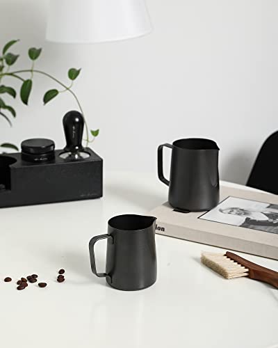 Milk Frothing Pitcher 12Oz 20Oz(350Ml 600Ml) 304 Stainless Steel Espresso Steaming Pitchers Barista Cup For Making Coffee Cappuccino Precision Latte Barista Art, Matte Finish (20 Oz) #TOP6