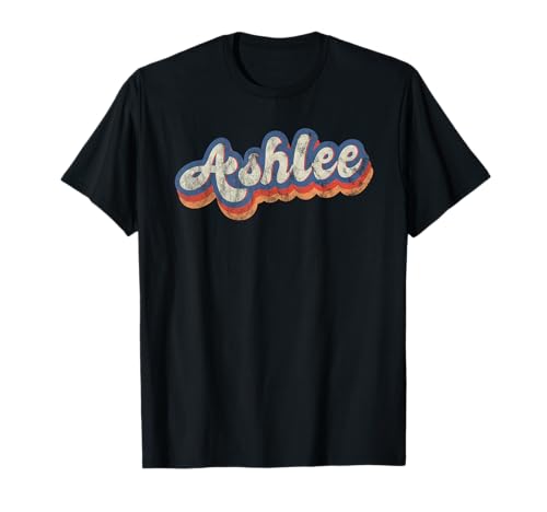 Ashlee Personalized Name Shirt Custom Lettering 70's T-Shirt