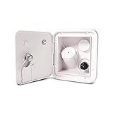 UQTE RV Quadratische Wasserfüllungsanschluss mit Schlossfüllanschluss Caravan Gravity Filling Port Camping Car Pumping Port