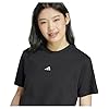 adidas Women's Essentials Small Logo Cotton T-Shirt, Black/White, XXL #2