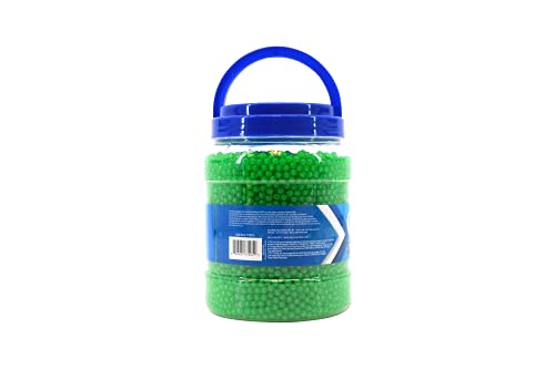 Colt Licensed Competition .12g Airsoft BBS – Spherical, High Polish 6mm Airsoft BBS (Green), 10,000ct