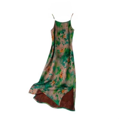 Robe caraco style chinois pour femme avec fermeture éclair latérale de printemps
