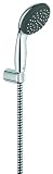 Grohe 27951000 Vitalio Start Set Doccia Completo a 2 Getti, Supporto a Parete Fisso, Manopola, Cromo, Diametro 100 mm