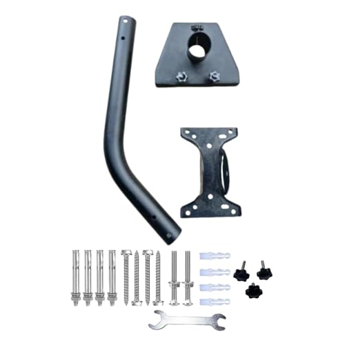 Soporte de antena de TV, soporte de antena al aire , soporte de pared de antena, soporte de TV ajustable, soporte de pared de tubo J ajustable para uso en exteriores, soporte de señal de antena