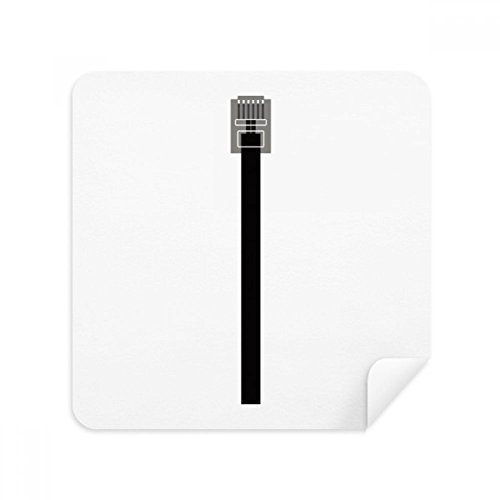 Chiffon de nettoyage en suède pour écran téléphone et lunettes motif internet
