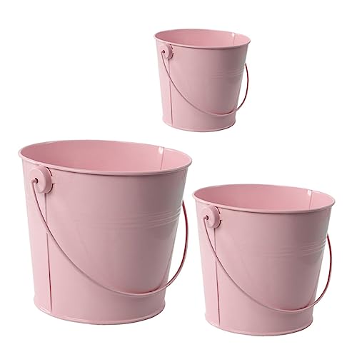 YARNOW Ensemble De 3 Mini Pots De Fleurs en Fer Petit Support pour Balcon Décoration Rétro