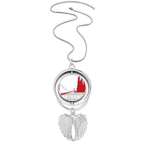 Collier San Francisco Amecountry ailes d'ange au fini haut de gamme