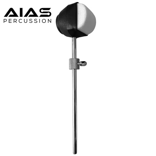 AIAS Double-Sided Bass Drum Beater with Adjustable Weight – Dual Surface Beater Head
