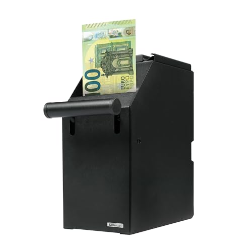 Safescan 4100 Noir coffre-fort POS qui stocke en toute sécurité vos billets - Stocke discrètement jusqu'à 300 billets - S'intègre sous votre comptoir -...