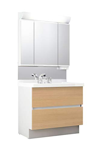 LIXIL(リクシル) INAX 洗面化粧台 セット J1シリーズ シングルレバーシャワー水栓 フルスライドタイプ クリエペール 間口900mm J1FHT1-905S(8)Y/LP2H & 3面鏡全収納タイプ スタンダードLED MJ1X2-903TXSU (B08NDQ5HP3) Amazon価格推移・価格追跡