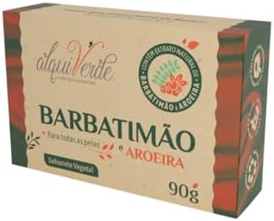 Kit 3 Unidades Sabonete Vegetal Alquiverde de Barbatimão com Aroe...