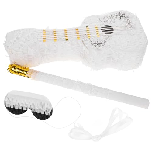 HANABASS Violin Shaped with Stick Candy Filled Party Decoration for Birthdays Fiesta Celebrations and Fun Activities for Boys and Girls and