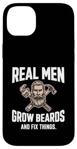 Real Men Grow Beards And Fix Things �E �X�}�z�P�[�X iPhone 14 Plus �p