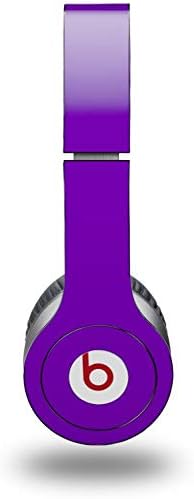 Skin Decal Wrap Works with Original Beats Solo HD Headphones Solids Collection Purple Skin Only (Headphones NOT Included)