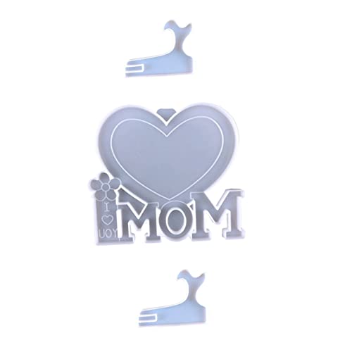 VILLCASE Silicone Photo Frame Mold 3pcs Set Non-Sticky Recyclable for DIY Mother's Day Crafts