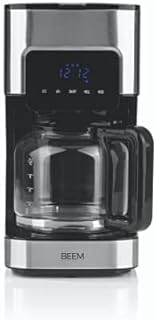 BEEM FRESH-AROMA-TOUCH Filter Machine - Glass | Coffee Machine | with 1.25 L Glass Jug | Stainless Steel | Permanent Filter | Timer | Aroma Fresh | 900 Watt