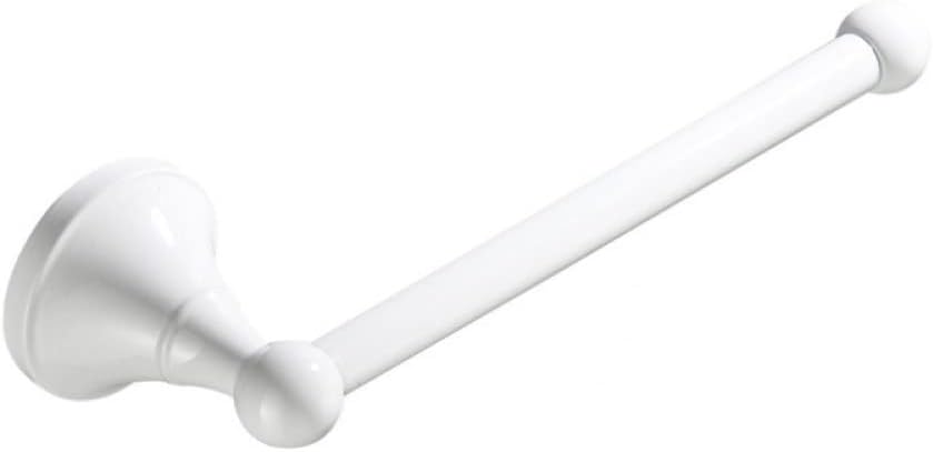 OAKITA White Bathroom Hardware Accessories Brass Double Bath Towel Bar Toilet Brush Shelf Set WC Paper Roll Holder Shower Soap Dish,Robe Hook