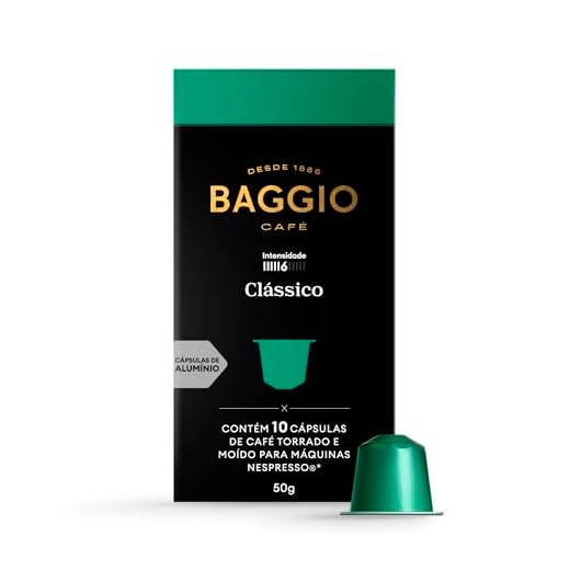 Baggio Café Cápsulas De Café Clássico Compatível Com Nespresso Contém 10 Cápsulas