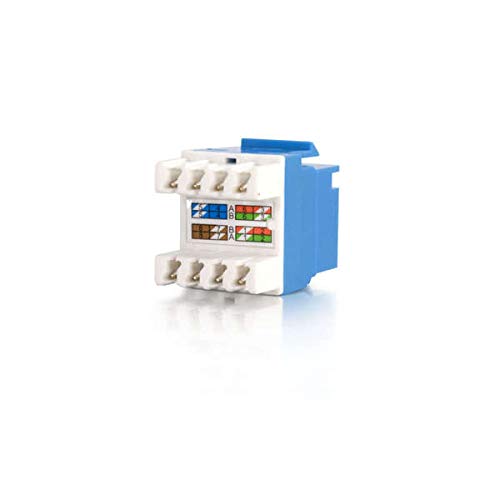 C2G 03796 Cat5E Rj45 Unshielded Keystone Jack, Blue #TOP3