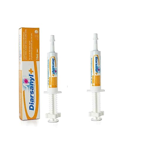 Diarsanyl Plus | Doppelpack | 2 x 10 ml Injektor | Paste zum Eingeben in das Maul | Kann zur Linderung akuter Resorptionsstörungen des Darms bei Katzen und Hunden beitragen