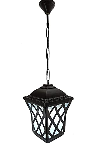 Image of B22 Holder Cast Aluminium Antic Standard Hanging Light for House Lobby Balcony & Garden