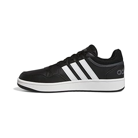 adidas Herren Hoops 3.0 Basketball Shoe, Core Black/Cloud White/Grey, 45 1/3 EU Cover