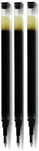 Pilot Pen G207 Black Gel Ink Refill Replacement Spare For G2, AlphaGel, G23, G2ex, Gel-X, Begreen G-Knock, ExecuGel & B2P Ballpoint Pens BLS-G2-7 (Pack Of 3)