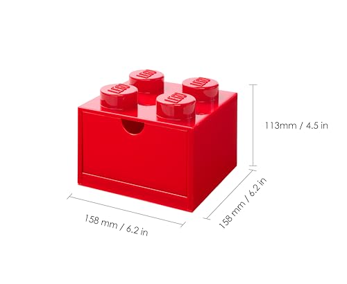 LEGO Boîte de Rangement Empilable avec 4 Boutons
