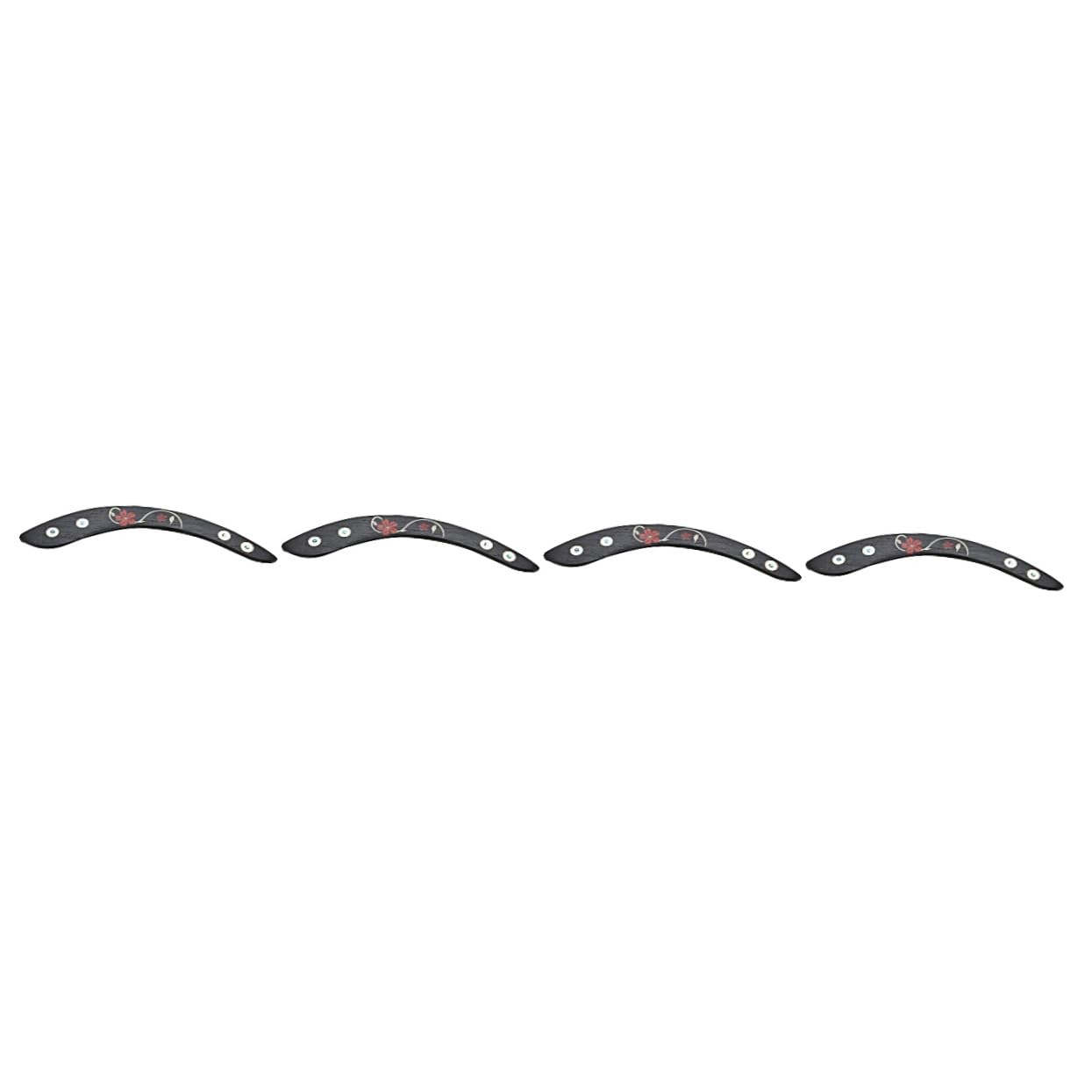 Toyvian 4pièces Repose-main Bois Pour Guitare Acoustique Accessoire Ergonomique Pour Confort De Jeu Installation Facile Compatible Majorité Des Guitares Les Chocs Et Frottements