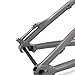 Aluminum Alloy Jump Bike Frame 27.5In Hard-Tail Bicycle Frames Thru-axle Mountain(Green)