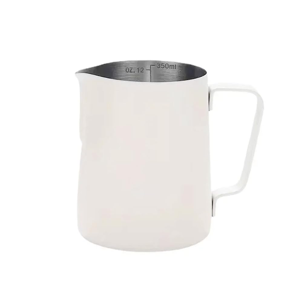 CTRLZS For Milk Frothing Pitcher 350/600ml,Stainless Steel Espresso Steaming for Milk Jug Perfect for Cream, Water, Juices 350ml